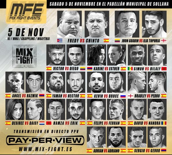 Mix Fight Events 5 noviembre - Chinto Mordillo vs Fredy el gigante